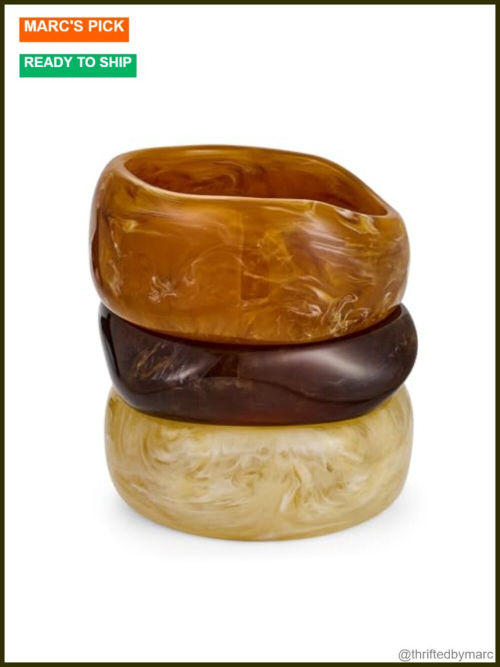 Acrylic Resin Bangle Bracelet Set for Women Chunky Stackable Summer Jewelry Gift